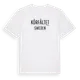 White t-shirt med Körfältet i Sverige t-shirt