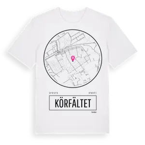 Körfältet t-shirt – ekologisk bomull t-shirt från Pinshirt