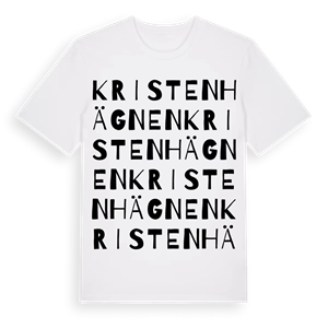 Kristenhägnen ordlek t-shirt – ekologisk bomull t-shirt från Pinshirt