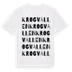 White t-shirt med Krogvallen ordlek t-shirt