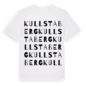 Kullstaberg ordlek t-shirt – ekologisk bomull t-shirt från Pinshirt