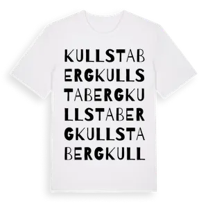 Kullstaberg ordlek t-shirt – ekologisk bomull t-shirt från Pinshirt