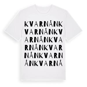 Kvarnån ordlek t-shirt – ekologisk bomull t-shirt från Pinshirt