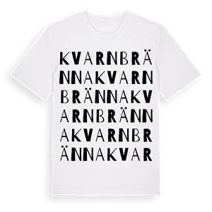 Kvarnbränna ordlek t-shirt – ekologisk bomull t-shirt från Pinshirt