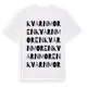 White t-shirt med Kvarnmoren ordlek t-shirt