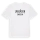 White t-shirt med Laggåsen i Sverige t-shirt