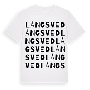 Långsved ordlek t-shirt – ekologisk bomull t-shirt från Pinshirt
