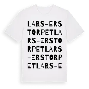 Lars-Erstorpet ordlek t-shirt – ekologisk bomull t-shirt från Pinshirt