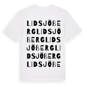 Lidsjöberg ordlek t-shirt – ekologisk bomull t-shirt från Pinshirt
