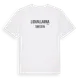 White t-shirt med Lidvallarna i Sverige t-shirt