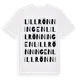 White t-shirt med Lillrönningen ordlek t-shirt