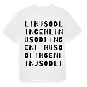 Linusodlingen ordlek t-shirt – ekologisk bomull t-shirt från Pinshirt