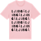 Pink Cotton t-shirt med Ljungå ordlek t-shirt