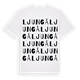 White t-shirt med Ljungå ordlek t-shirt
