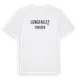 White t-shirt med Lungfallet i Sverige t-shirt