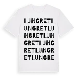 Lungret ordlek t-shirt – ekologisk bomull t-shirt från Pinshirt