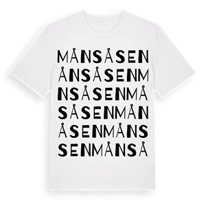 Månsåsen ordlek t-shirt – ekologisk bomull t-shirt från Pinshirt