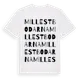 White t-shirt med Millestbodarna ordlek t-shirt
