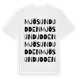 White t-shirt med Mjösundudden ordlek t-shirt