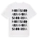 White t-shirt med Monäsbodarna ordlek t-shirt