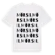 White t-shirt med Mörsil ordlek t-shirt