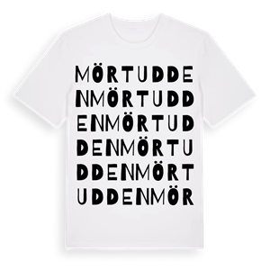 Mörtudden ordlek t-shirt – ekologisk bomull t-shirt från Pinshirt