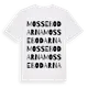 White t-shirt med Mossebodarna ordlek t-shirt