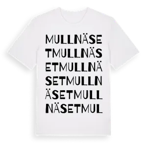 Mullnäset ordlek t-shirt – ekologisk bomull t-shirt från Pinshirt