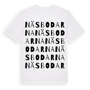 Näsbodarna ordlek t-shirt – ekologisk bomull t-shirt från Pinshirt