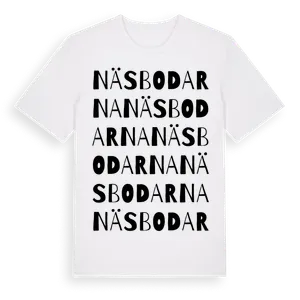 Näsbodarna ordlek t-shirt – ekologisk bomull t-shirt från Pinshirt