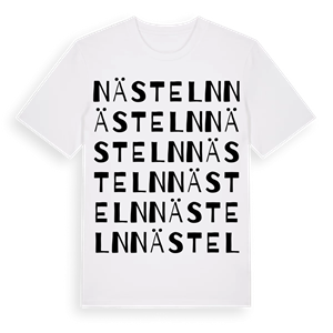 Nästeln ordlek t-shirt – ekologisk bomull t-shirt från Pinshirt