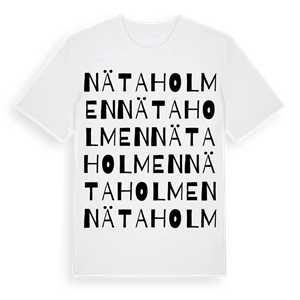 Nätaholmen ordlek t-shirt – ekologisk bomull t-shirt från Pinshirt