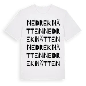 Nedre Knätten ordlek t-shirt – ekologisk bomull t-shirt från Pinshirt