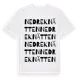 White t-shirt med Nedre Knätten ordlek t-shirt