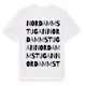 White t-shirt med Nordammstugan ordlek t-shirt
