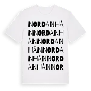 Nordanhån ordlek t-shirt – ekologisk bomull t-shirt från Pinshirt