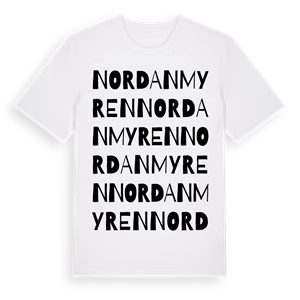 Nordanmyren ordlek t-shirt – ekologisk bomull t-shirt från Pinshirt