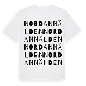 Nordannälden ordlek t-shirt – ekologisk bomull t-shirt från Pinshirt