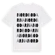 White t-shirt med Nordbodarna ordlek t-shirt
