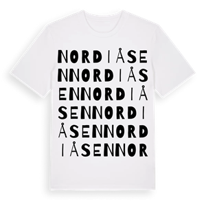 Nordiåsen ordlek t-shirt – ekologisk bomull t-shirt från Pinshirt