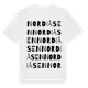 White t-shirt med Nordiåsen ordlek t-shirt