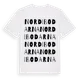 White t-shirt med Nordibodarna ordlek t-shirt