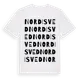 White t-shirt med Nordisved ordlek t-shirt