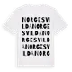 White t-shirt med Norgesvilda ordlek t-shirt