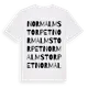 White t-shirt med Normalmstorpet ordlek t-shirt