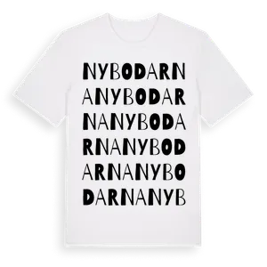 Nybodarna ordlek t-shirt – ekologisk bomull t-shirt från Pinshirt