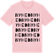 Pink Cotton t-shirt med Nyhed ordlek t-shirt