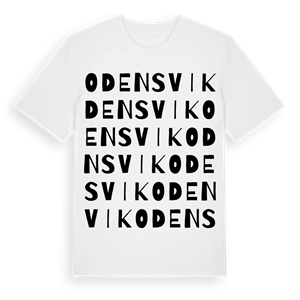 Odensvik ordlek t-shirt – ekologisk bomull t-shirt från Pinshirt