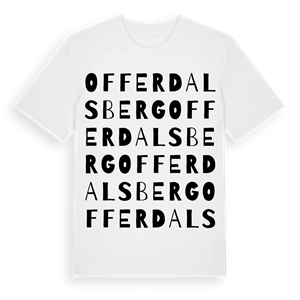 Offerdalsberg ordlek t-shirt – ekologisk bomull t-shirt från Pinshirt