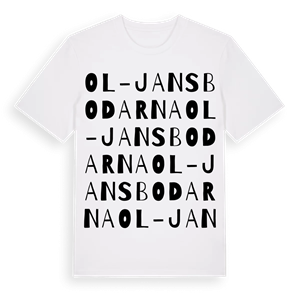 Ol-Jansbodarna ordlek t-shirt – ekologisk bomull t-shirt från Pinshirt